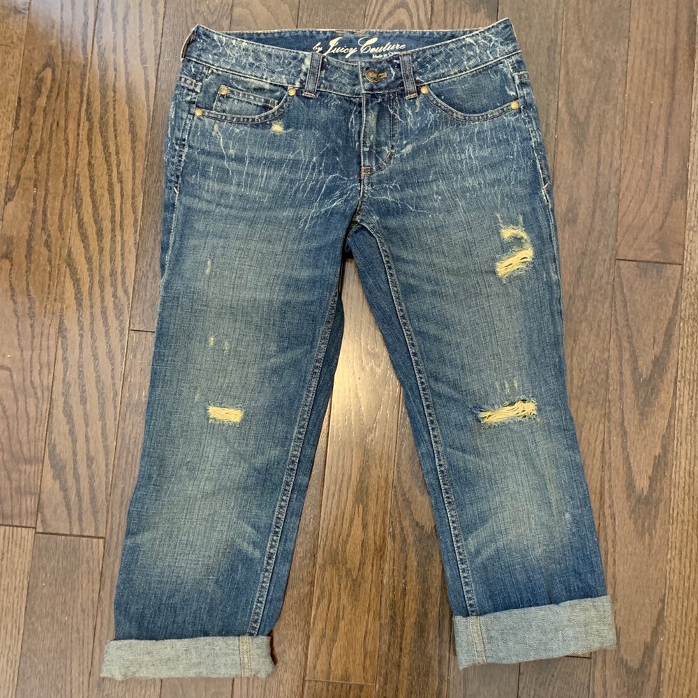 Juicy Couture Boyfriend Cropped Jeans 24